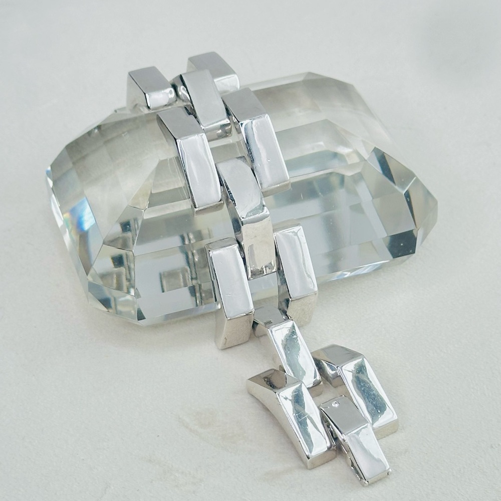 Stella & Dot Silver Statement Link Bracelet | Mod… - image 1